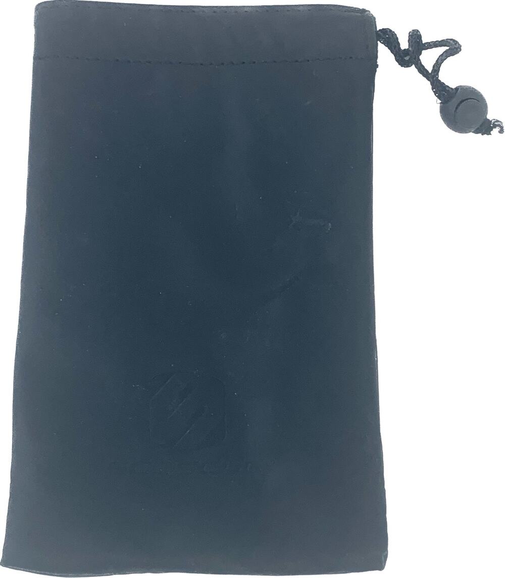Scosche Bag Black 4.5 x7" Draw String Leather Velvet Interior Carry Case Devices